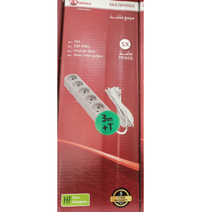 Multiprise avec terre 5S 3M NEOMAX